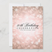 Elegante 30e verjaardag Koper Winter Wonderland Kaart (Achterkant)