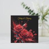 Elegante 30e verjaardag - Rozen in bloei Kaart (Staand voorkant)