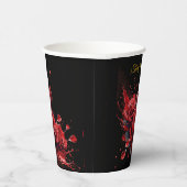 Elegante 30e verjaardag - Rozen in bloei Papieren Bekers (Rechts)