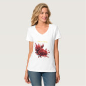Elegante 30e verjaardag - Rozen in bloei T-shirt (Voorkant volledig)