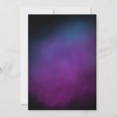 Elegante 30e verjaardag  script Paarse partij Kaart (Achterkant)