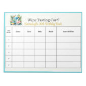 Elegante 30e verjaardag viering Raad de wijn Notitieblok (Voorkant)