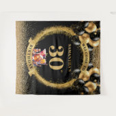 Elegante 30e verjaardag Whiskey Cocktail Achtergro Wandkleed (Voorkant (horizontaal))