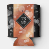 Elegante 32e bronzen huwelijksjubileum blikjeskoeler (Achterkant)