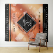 Elegante 32e bronzen huwelijksjubileum wandkleed (In Situ (horizontaal))