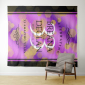 Elegante 33e Amethist Bruiloftjubileum Wandkleed (In Situ (horizontaal))
