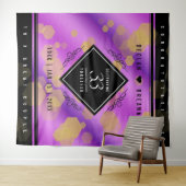 Elegante 33e Amethist Bruiloftjubileum Wandkleed (In Situ (horizontaal))