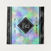 Elegante 34e Opal Huwelijksjubileumviering Wandkleed (Voorkant (horizontaal))