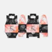 Elegante 35e koraal bruiloft Jubileum Favor Box Bedankdoosjes (Uitgevouwen)