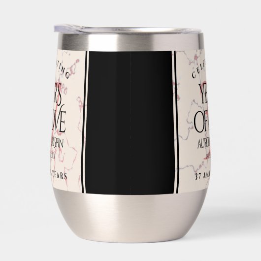 Elegante 37e albasten huwelijksverjaardag (Rechts)