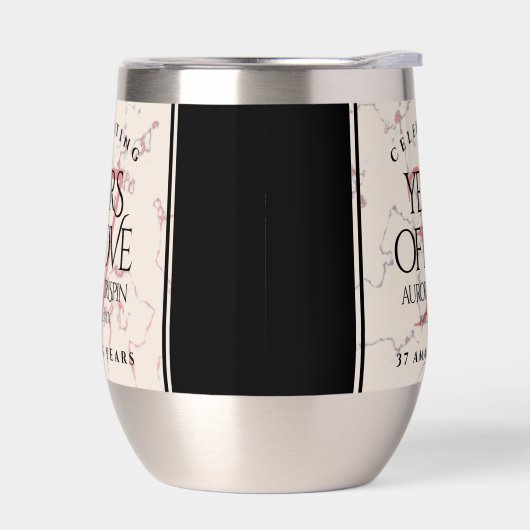 Elegante 37e albasten huwelijksverjaardag (Links)