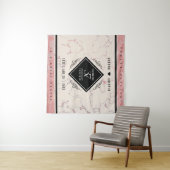 Elegante 37e albasten huwelijksverjaardag wandkleed (In Situ (horizontaal))