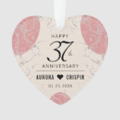 Elegante 37e bruiloft van albast ornament (voorkant)