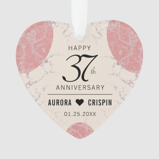 Elegante 37e bruiloft van albast ornament (voorkant)