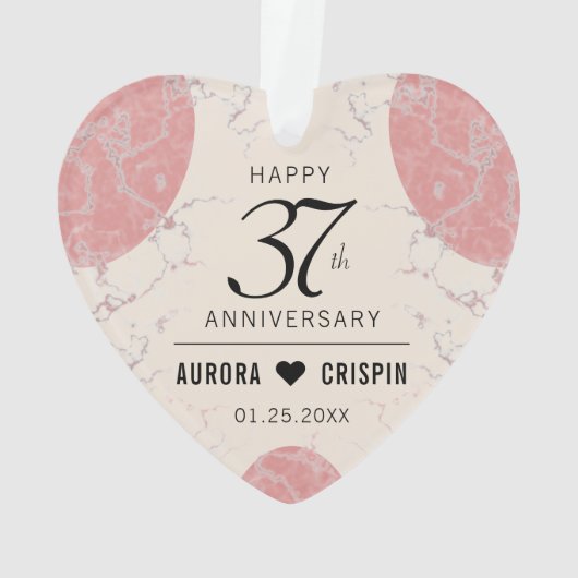 Elegante 37e bruiloft van albast ornament (achterkant)