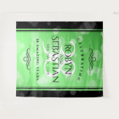 Elegante 38e smaragd trouwjubileum wandkleed (Voorkant (horizontaal))