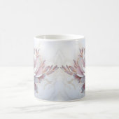 Elegante 3 dimensionale geschilderde bloem koffiemok (Center)