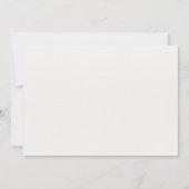 Elegante 3D blauwe bloemen op zachte achtergrond, Bedankkaart (Achterkant)