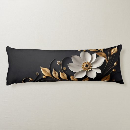 Elegante 3D bloem Lichaamskussen (Achterkant)