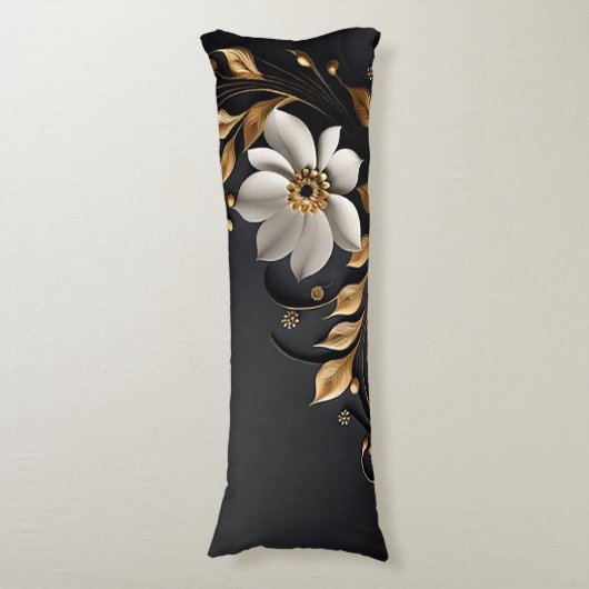 Elegante 3D bloem Lichaamskussen (Voorkant Verticaal)