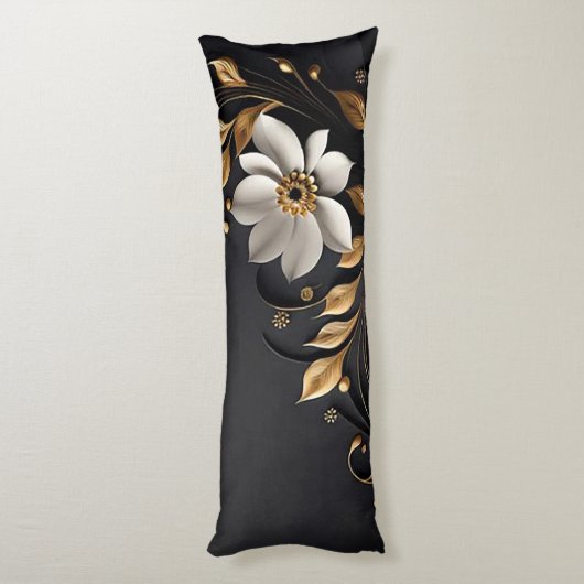 Elegante 3D bloem Lichaamskussen (Achterkant (Verticaal))