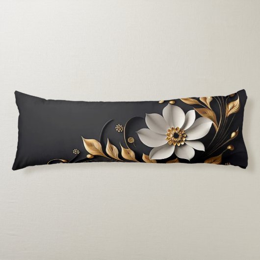 Elegante 3D bloem Lichaamskussen (Voorkant)