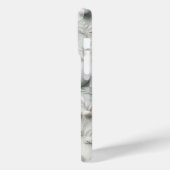 Elegante 3D-bloem-marmeren telefoonhoes - Witte re Case-Mate iPhone Case (Achterkant / Links)