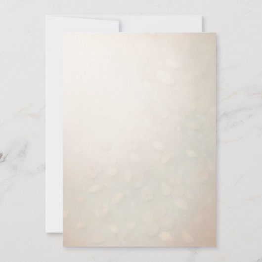 Elegante 3d bloemenbruiloft kaart (Achterkant)