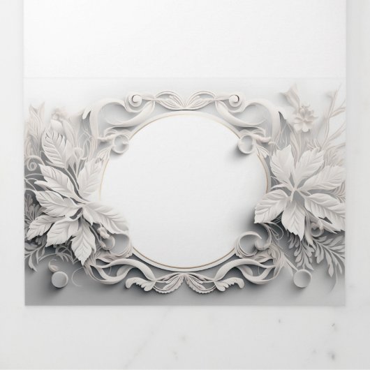 Elegante 3D bruiloft uitnodiging (Cover)