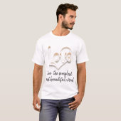 Elegante 3D Liefdestypografie T-shirt (Voorkant volledig)