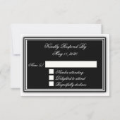 Elegante 3D RSVP kaart (Voorkant)