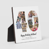 Elegante 40 nummer foto collage aangepaste groet fotoplaat (Voorkant)