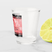 Elegante 40e 80e Ruby Huwelijksverjaardag Shot Glas (Rechts)