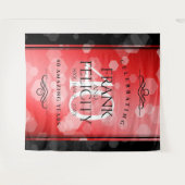 Elegante 40e robijn bruiloft jubileumviering wandkleed (Voorkant (horizontaal))