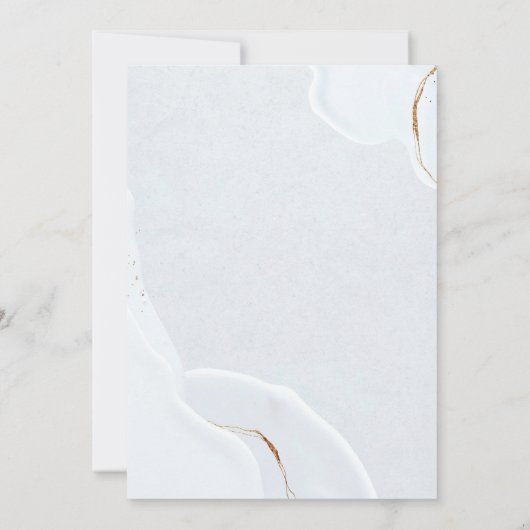 Elegante 40e trouwjubileum Robijn Chic Lijst Kaart (Achterkant)