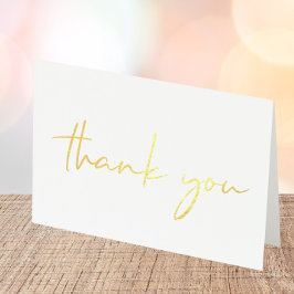 Elegante 40e verjaardag Folie dank u kaart