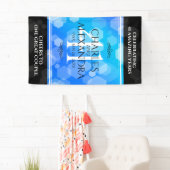 Elegante 41e Blauwe Topaas Huwelijksjubileum Spandoek (Insitu)