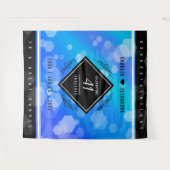 Elegante 41e trouwdag met blauwe topaas wandkleed (Voorkant (horizontaal))