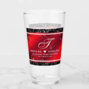Elegante 42e Jasper Huwelijksjubileum Glas