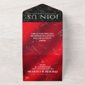 Elegante 42e Jaspis Huwelijksverjaardag All In One Uitnodiging (Buitenkant)