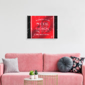 Elegante 42e jubileum van het huwelijk met jaspis canvas afdruk (Insitu (Woonkamer))