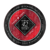 Elegante 42e trouwdag jaspis snijplank (Voorkant)