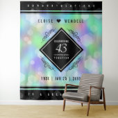 Elegante 43e Opaal Bruiloftsjubileum Viering Wandkleed (In situ)