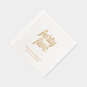Elegante 45e bruiloft Jubileum Gold Foil servetten (Rechts)