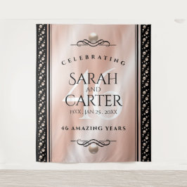 Elegante 46e Parelhuwelijksjubileumviering Wandkleed