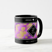 Elegante 47e Amethist Bruiloft Jubileum Mok (Voorkant rechts)