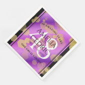 Elegante 48e Amethist Huwelijksjubileum Servet (Hoek)