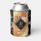 Elegante 49e koperen huwelijksjubileum blikjeskoeler (Blikje Achterkant)