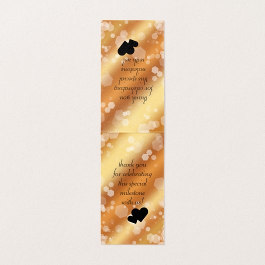 Elegante 49e koperen huwelijksjubileum kaart (Binnenkant ongevouwen)