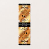 Elegante 49e koperen huwelijksjubileum kaart (Buitenkant ongevouwen)